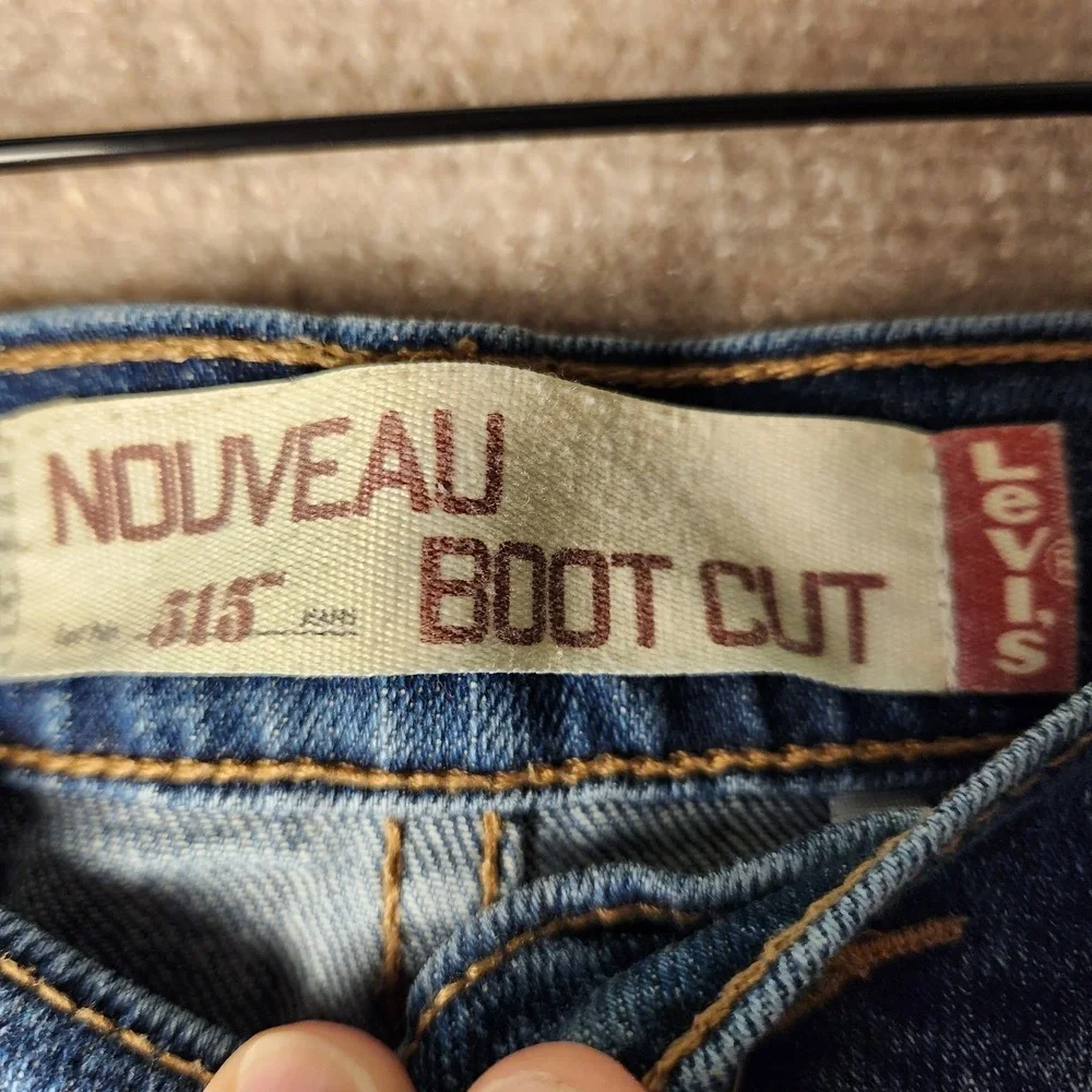 Levi Strauss‎ 515 Y2K Bootcut Jeans Blue Denim W34 L32 Medium Wash
